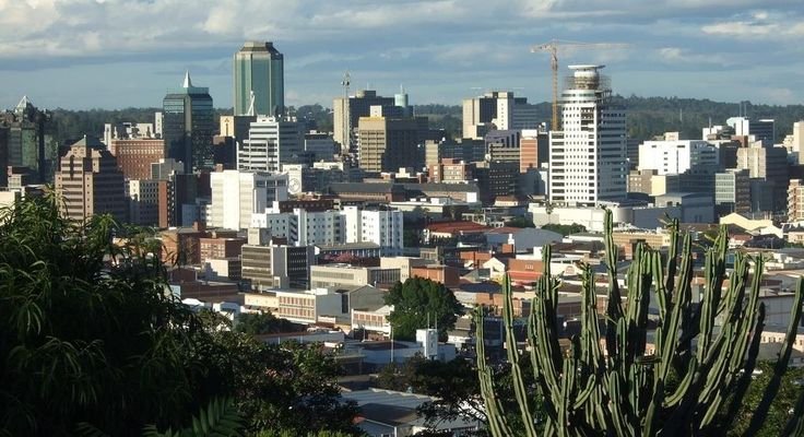 Harare city skyline viewed from the Kopje