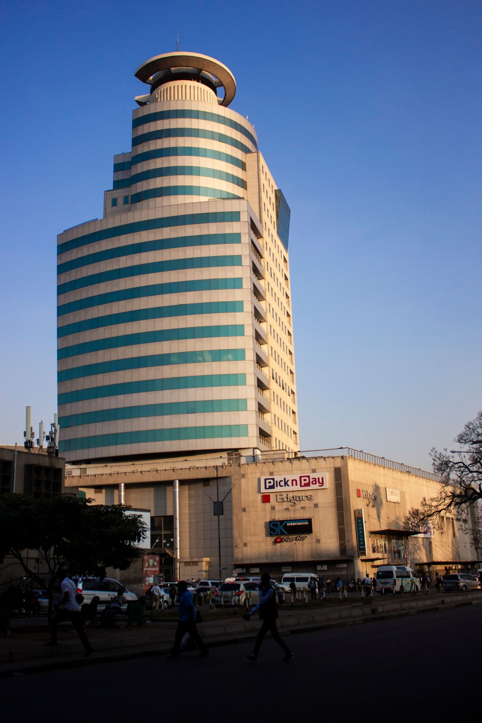 Historic architecture and streets in central Harare